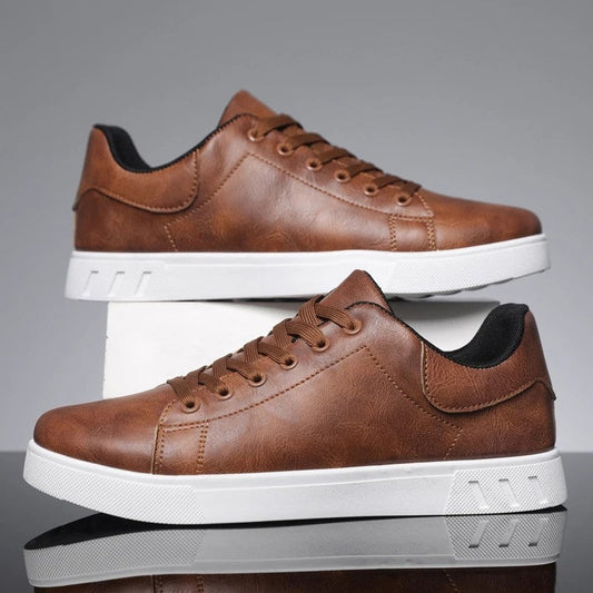 Lunari Low-Top Faux Leather Sneakers
