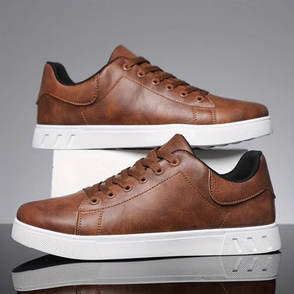 Lunari Low-Top Faux Leather Sneakers