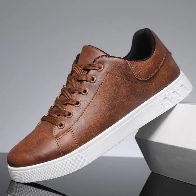 Lunari Low-Top Faux Leather Sneakers