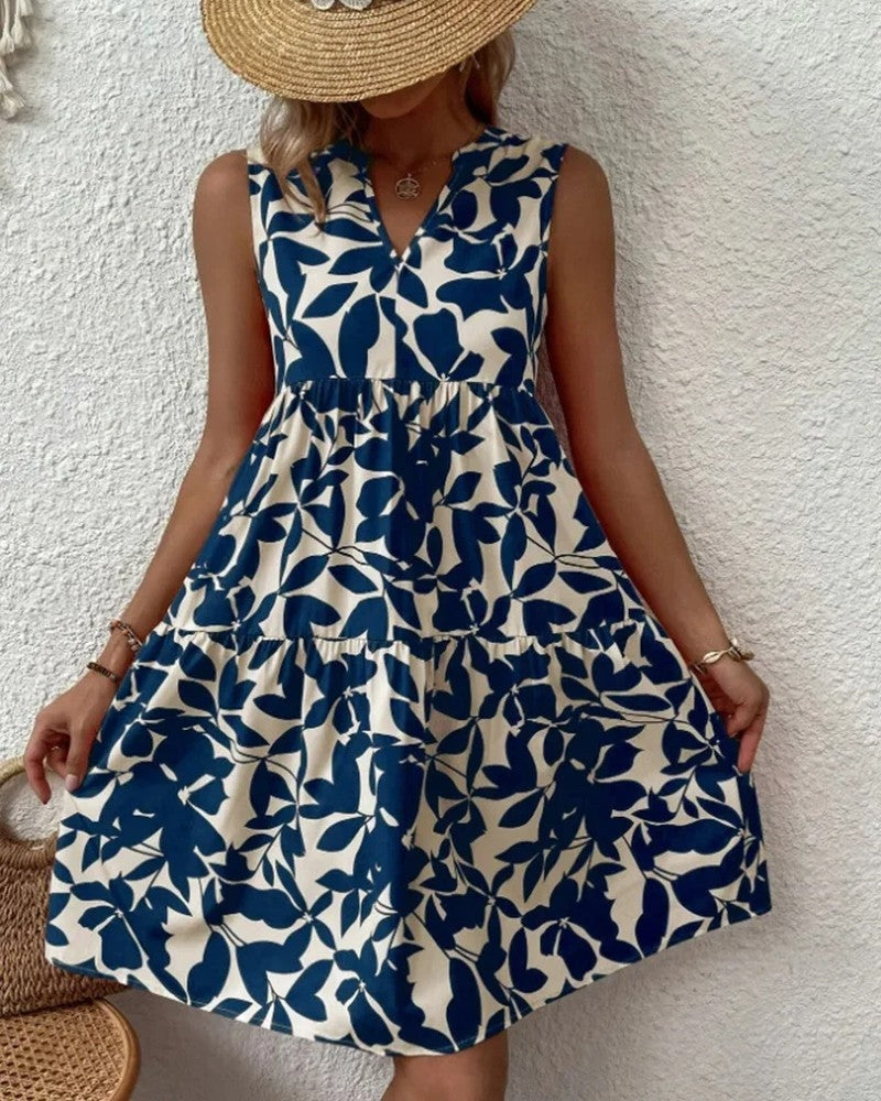 Lunira Relaxed Sleeveless Tiered Sundress