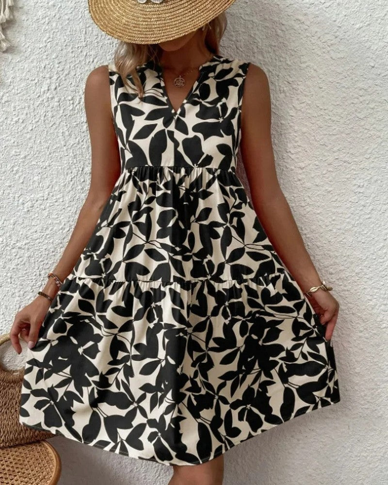 Lunira Relaxed Sleeveless Tiered Sundress