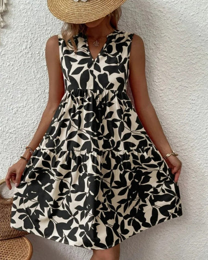 Lunira Relaxed Sleeveless Tiered Sundress