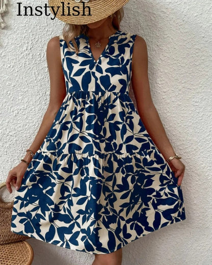 Lunira Relaxed Sleeveless Tiered Sundress