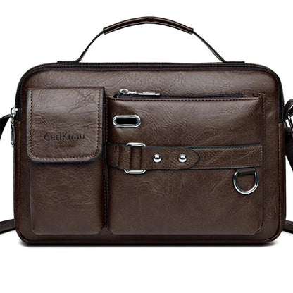 Magnus Men's Modern Multi-Pocket Messenger Bag
