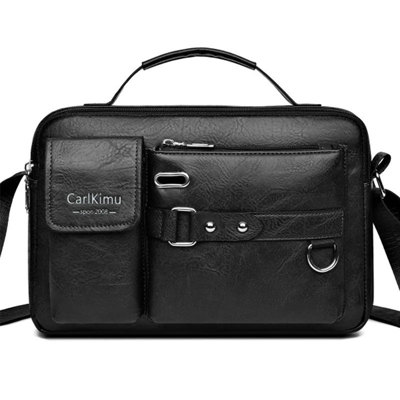 Magnus Men's Modern Multi-Pocket Messenger Bag