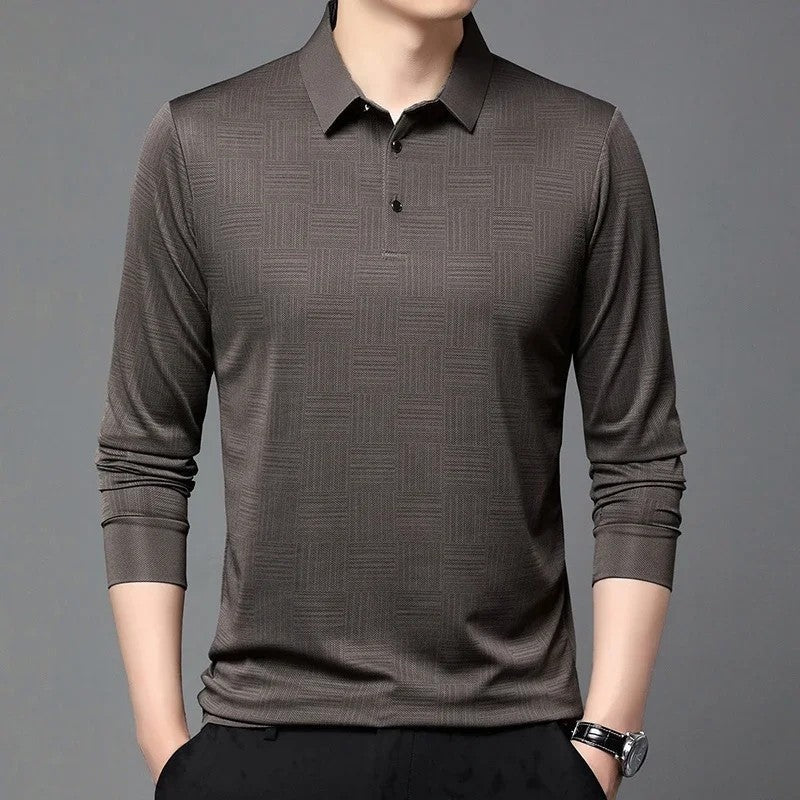 Marcus Men's Textured Knit Polo Shirt