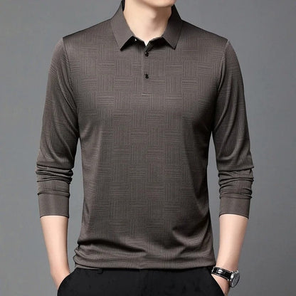 Marcus Men's Textured Knit Polo Shirt
