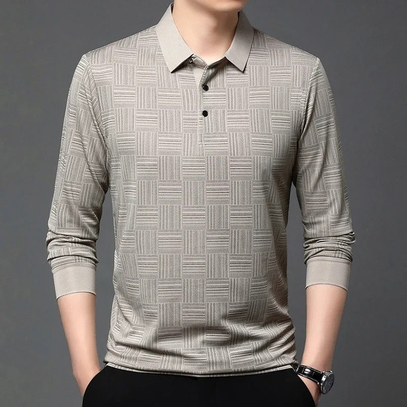 Marcus Men's Textured Knit Polo Shirt