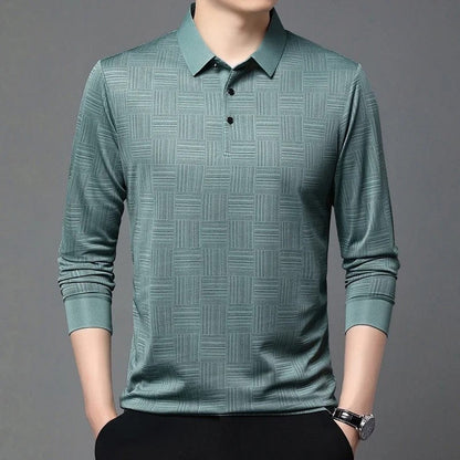 Marcus Men's Textured Knit Polo Shirt