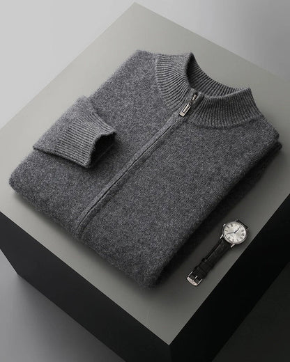Marello Zip Collar Merino Wool Sweater