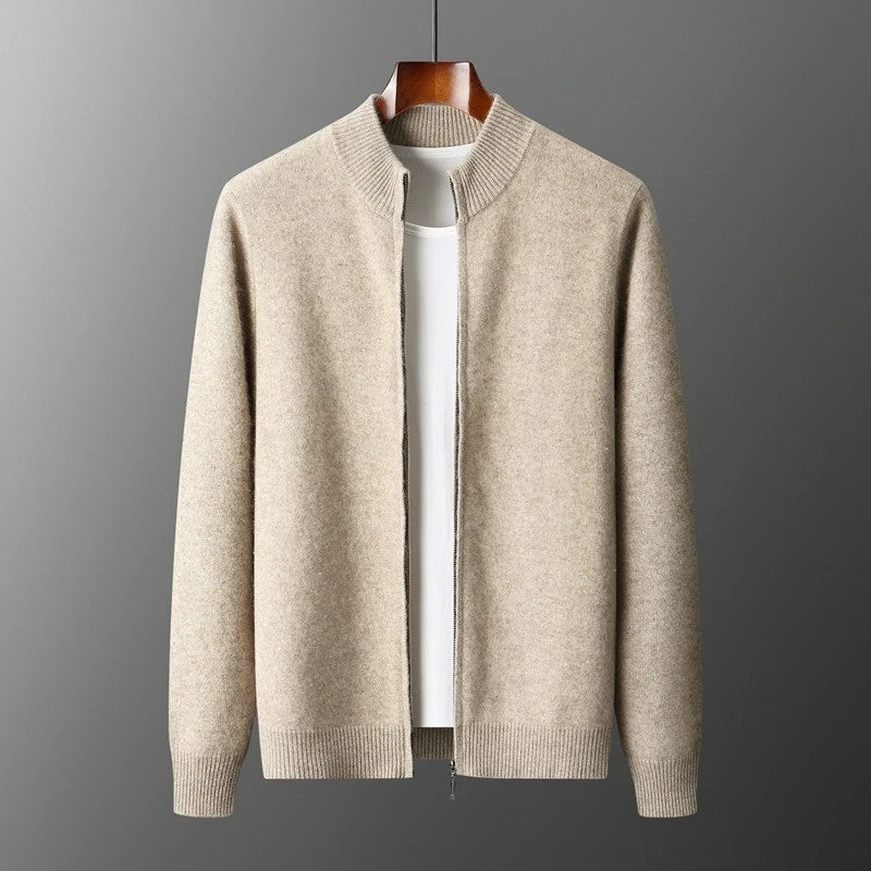 Marello Zip Collar Merino Wool Sweater