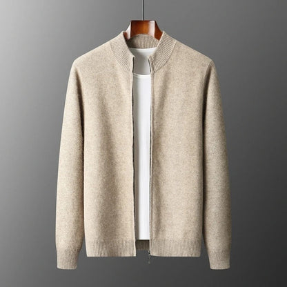 Marello Zip Collar Merino Wool Sweater