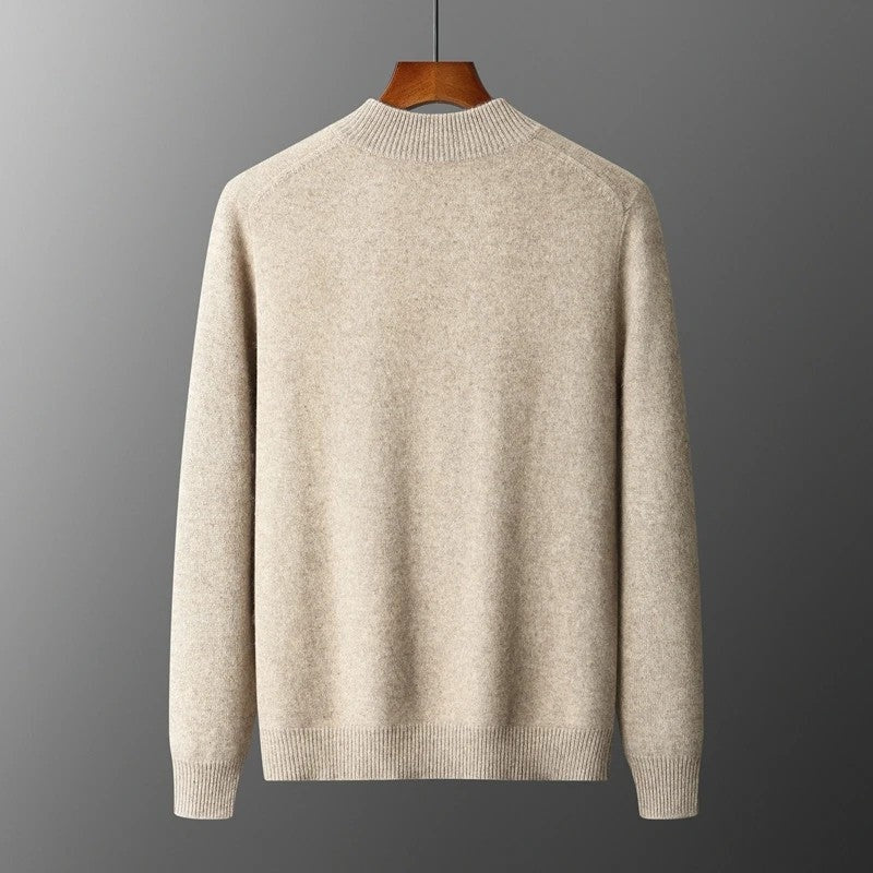 Marello Zip Collar Merino Wool Sweater