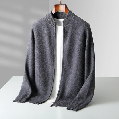 Marello Zip Collar Merino Wool Sweater