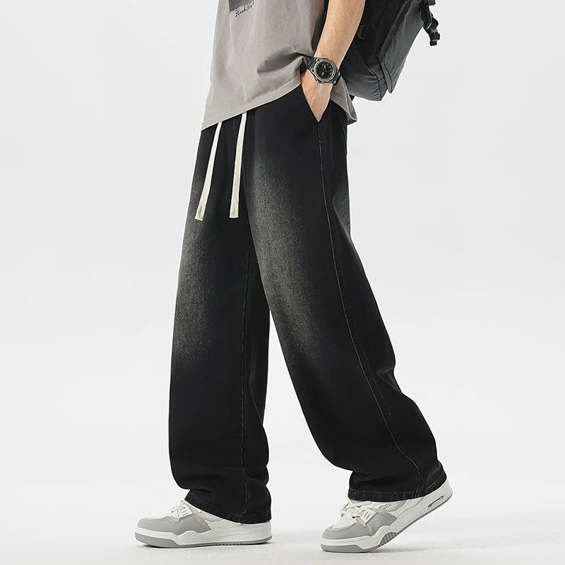 Maretti Relaxed Wide-Leg Denim Pants