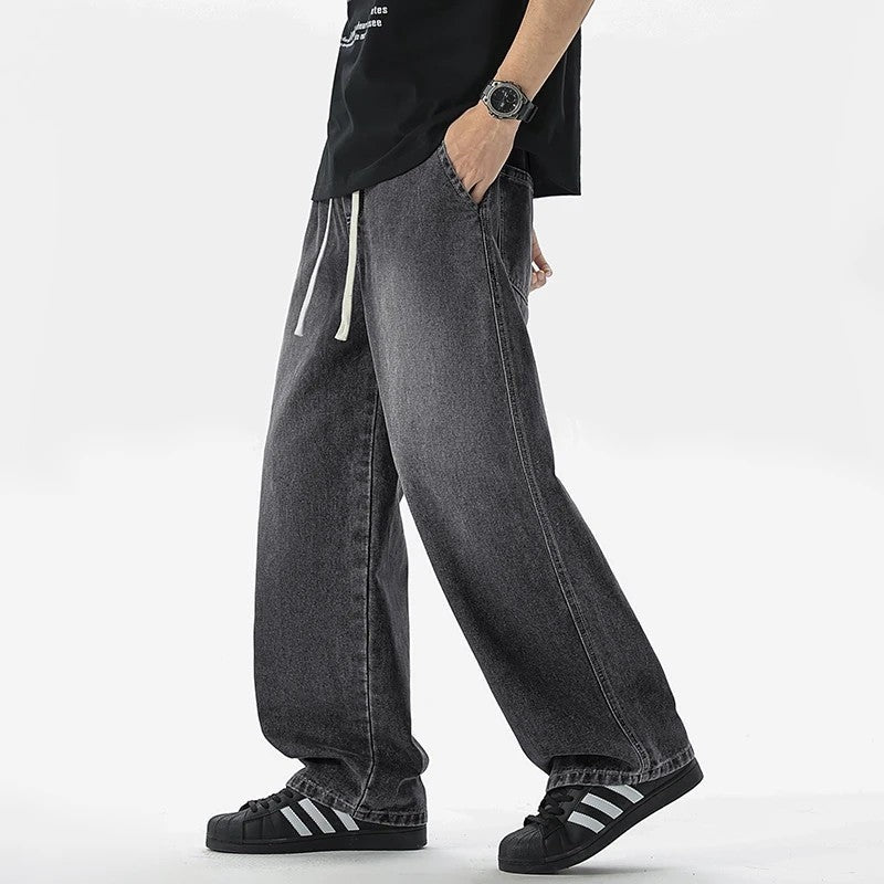 Maretti Relaxed Wide-Leg Denim Pants
