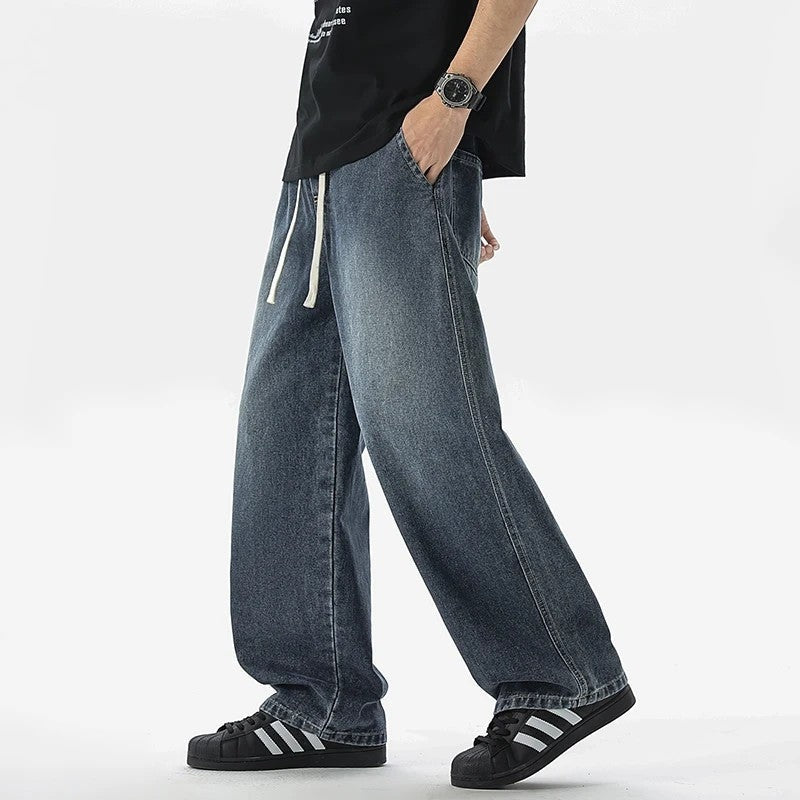 Maretti Relaxed Wide-Leg Denim Pants