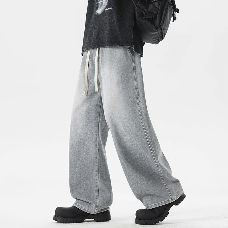 Maretti Relaxed Wide-Leg Denim Pants