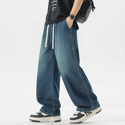 Maretti Relaxed Wide-Leg Denim Pants
