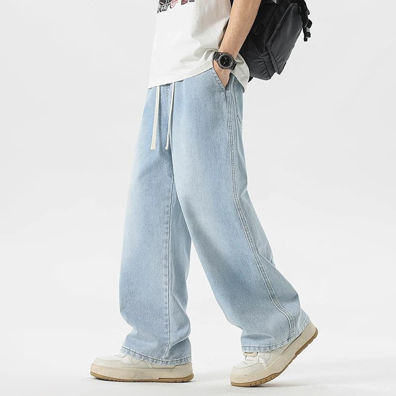 Maretti Relaxed Wide-Leg Denim Pants