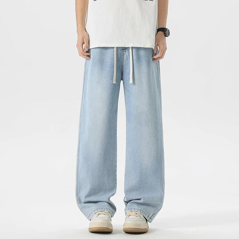 Maretti Relaxed Wide-Leg Denim Pants
