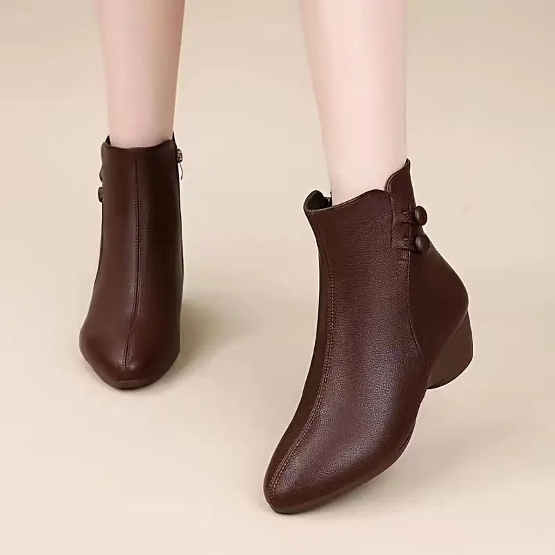 Marisol Low Heel Ankle Boots