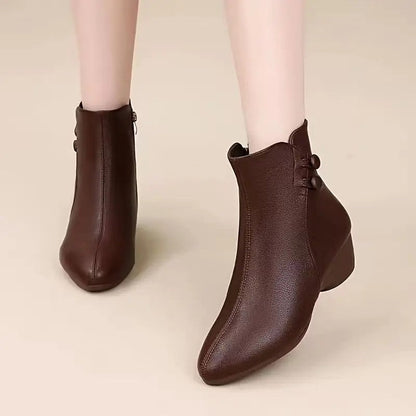 Marisol Low Heel Ankle Boots
