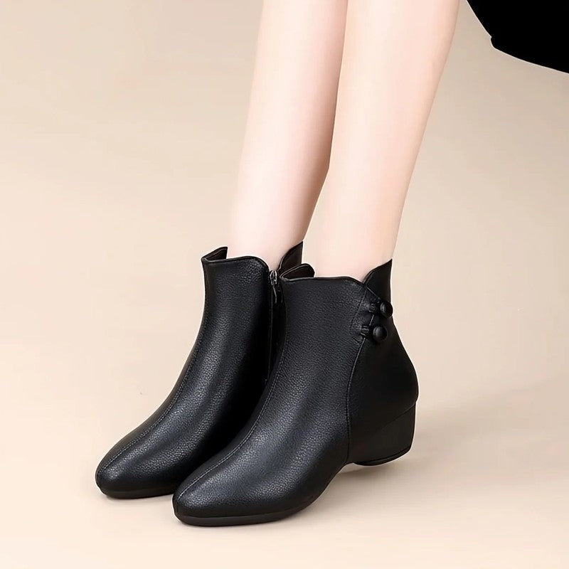 Marisol Low Heel Ankle Boots
