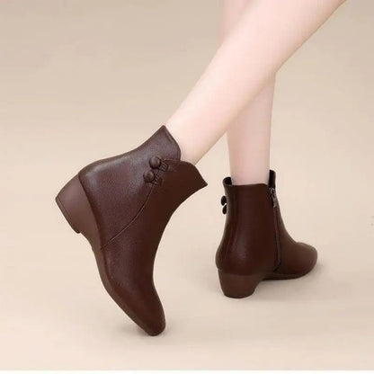 Marisol Low Heel Ankle Boots