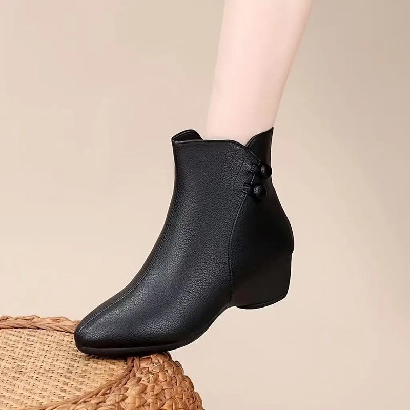 Marisol Low Heel Ankle Boots