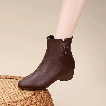 Marisol Low Heel Ankle Boots