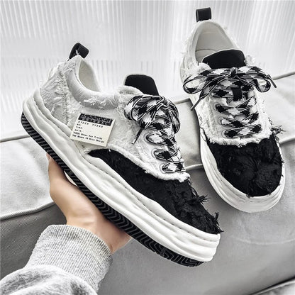 Mateo Men's Distressed Chunky Sole Sneakers