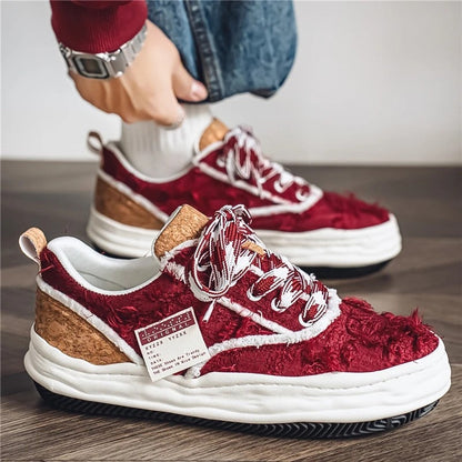 Mateo Men's Distressed Chunky Sole Sneakers