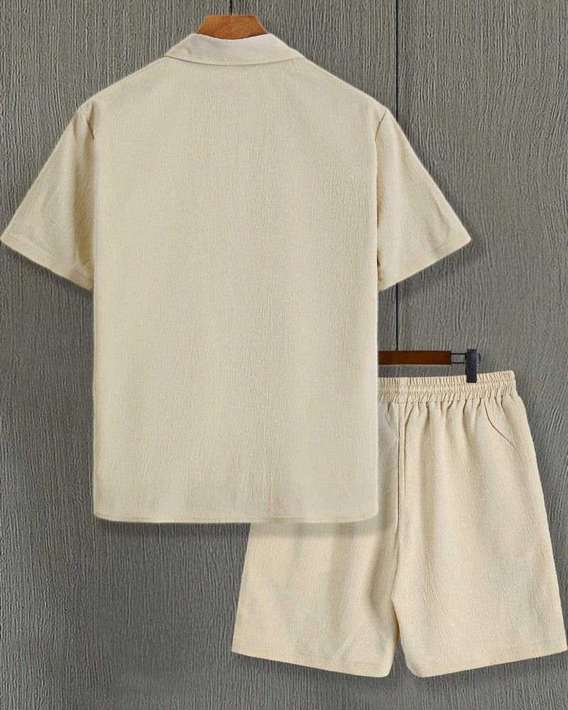 Mavero Relaxed Textured Lounge Shorts