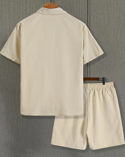 Mavero Relaxed Textured Lounge Shorts