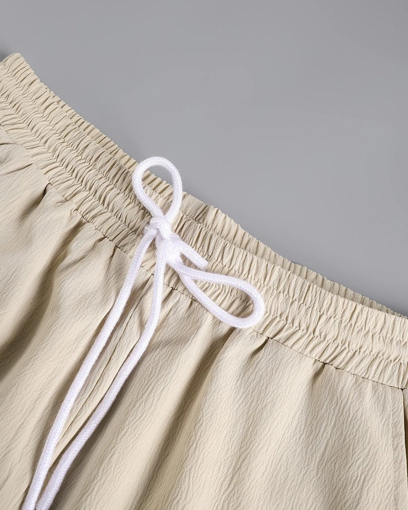 Mavero Relaxed Textured Lounge Shorts