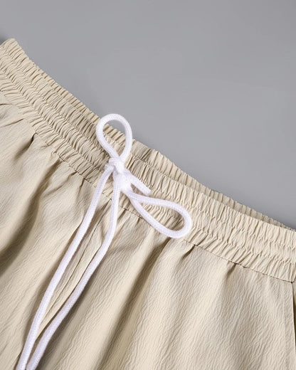 Mavero Relaxed Textured Lounge Shorts