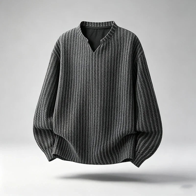 Mavrik Relaxed Textured Knit Pullover