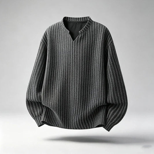 Mavrik Relaxed Textured Knit Pullover