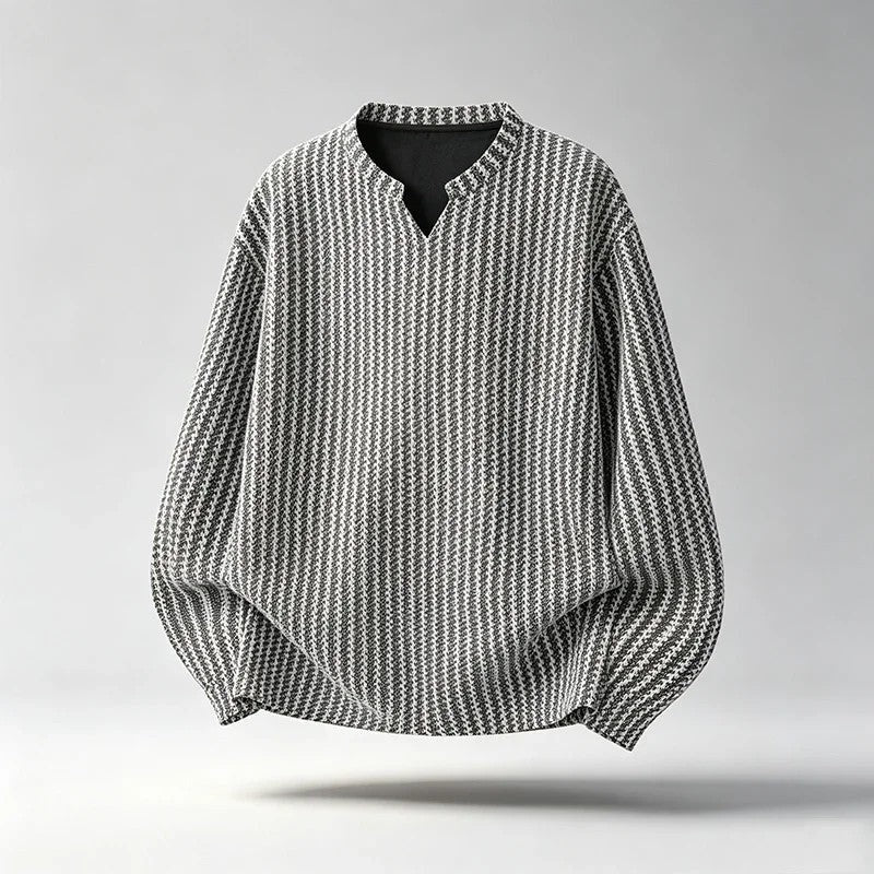 Mavrik Relaxed Textured Knit Pullover