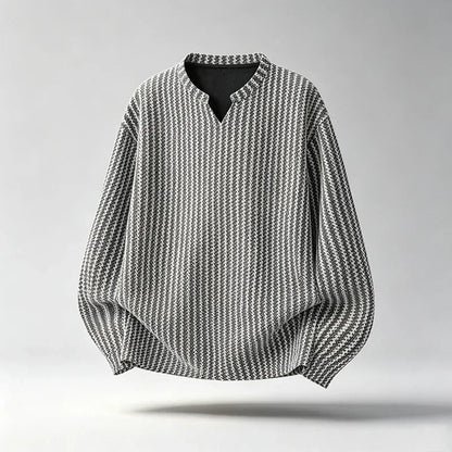 Mavrik Relaxed Textured Knit Pullover