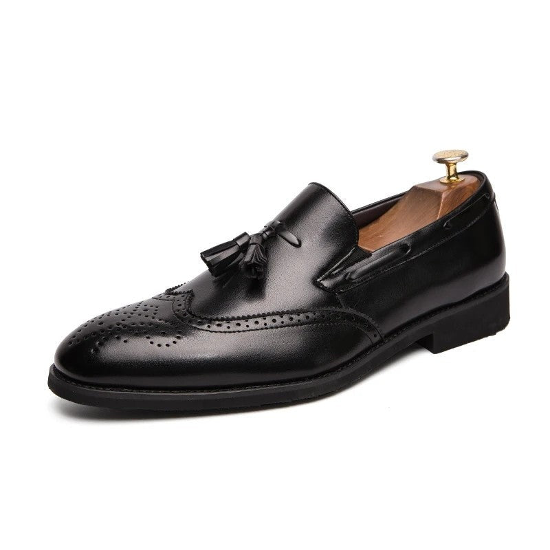 Mavrin Brogue Tassel Leather Loafers
