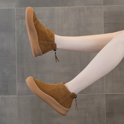 Mia Suede Fleece Lined Ankle Boots