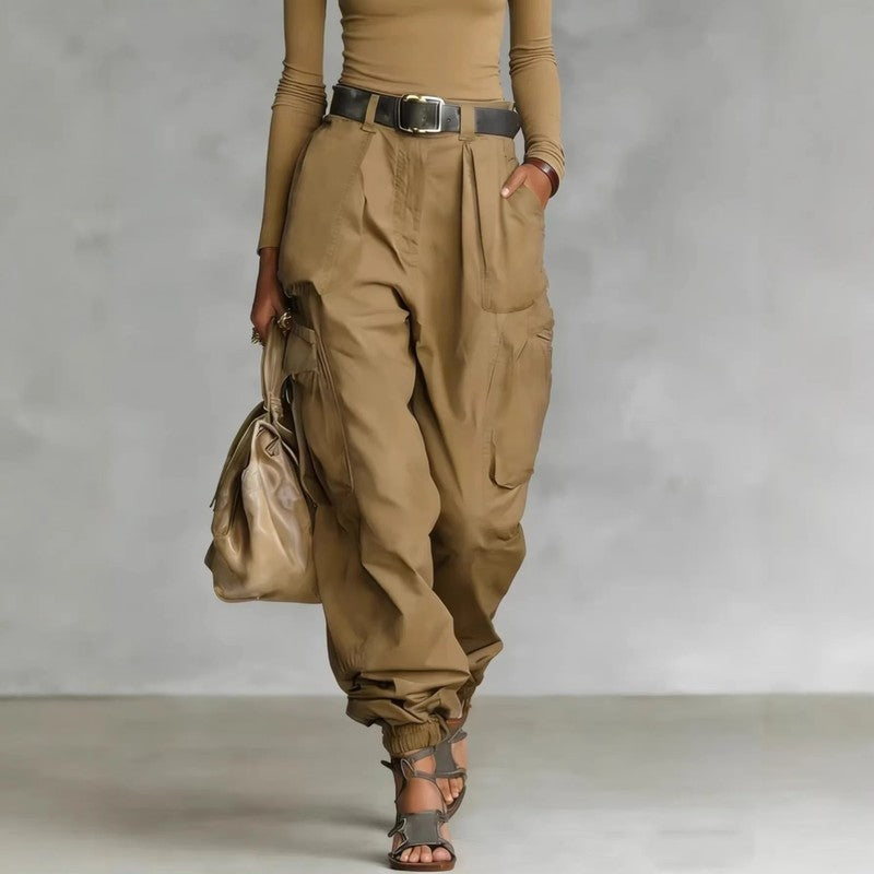 Mirelo Relaxed Drawstring Cargo Pants