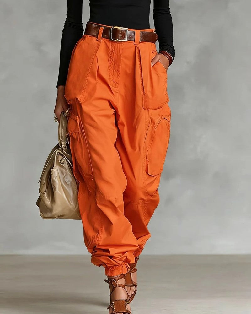 Mirelo Relaxed Drawstring Cargo Pants