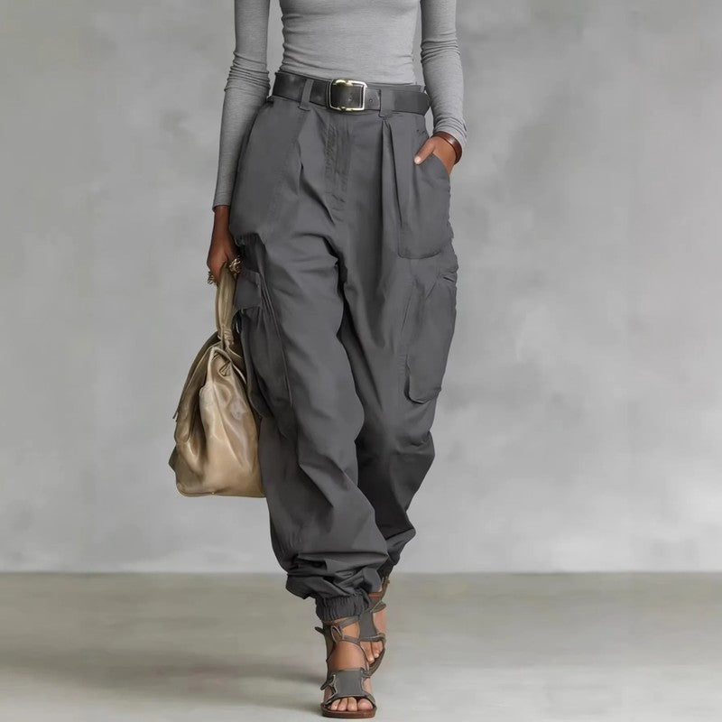Mirelo Relaxed Drawstring Cargo Pants