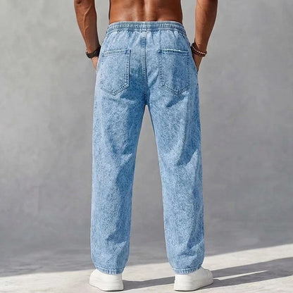 Mirox Relaxed Drawstring Denim Pants