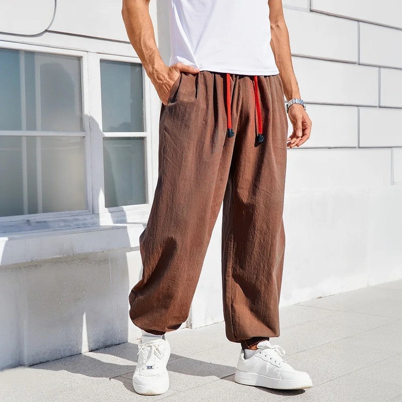 Morven Relaxed Drawstring Tapered Pants