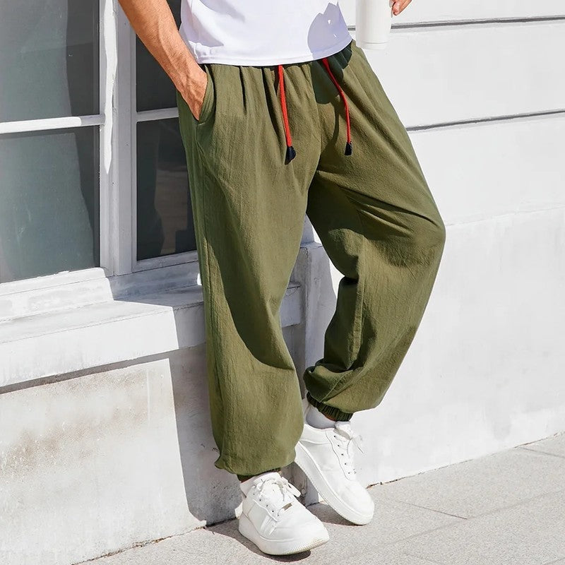 Morven Relaxed Drawstring Tapered Pants
