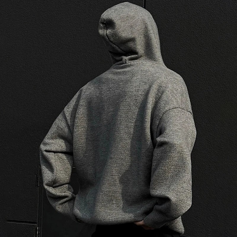 Navaro Relaxed Knit Hooded Pullover